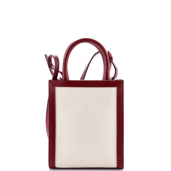 Celine Vertical Cabas Tote Canvas With #197631C92B - Picture 3 of 6